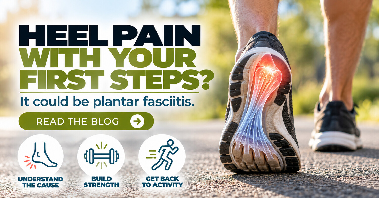 Plantar fascia highlighted along the bottom of the foot to illustrate plantar fasciitis and heel pain